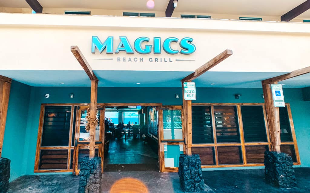 Magics Beach Grill in Kona, Hawaii