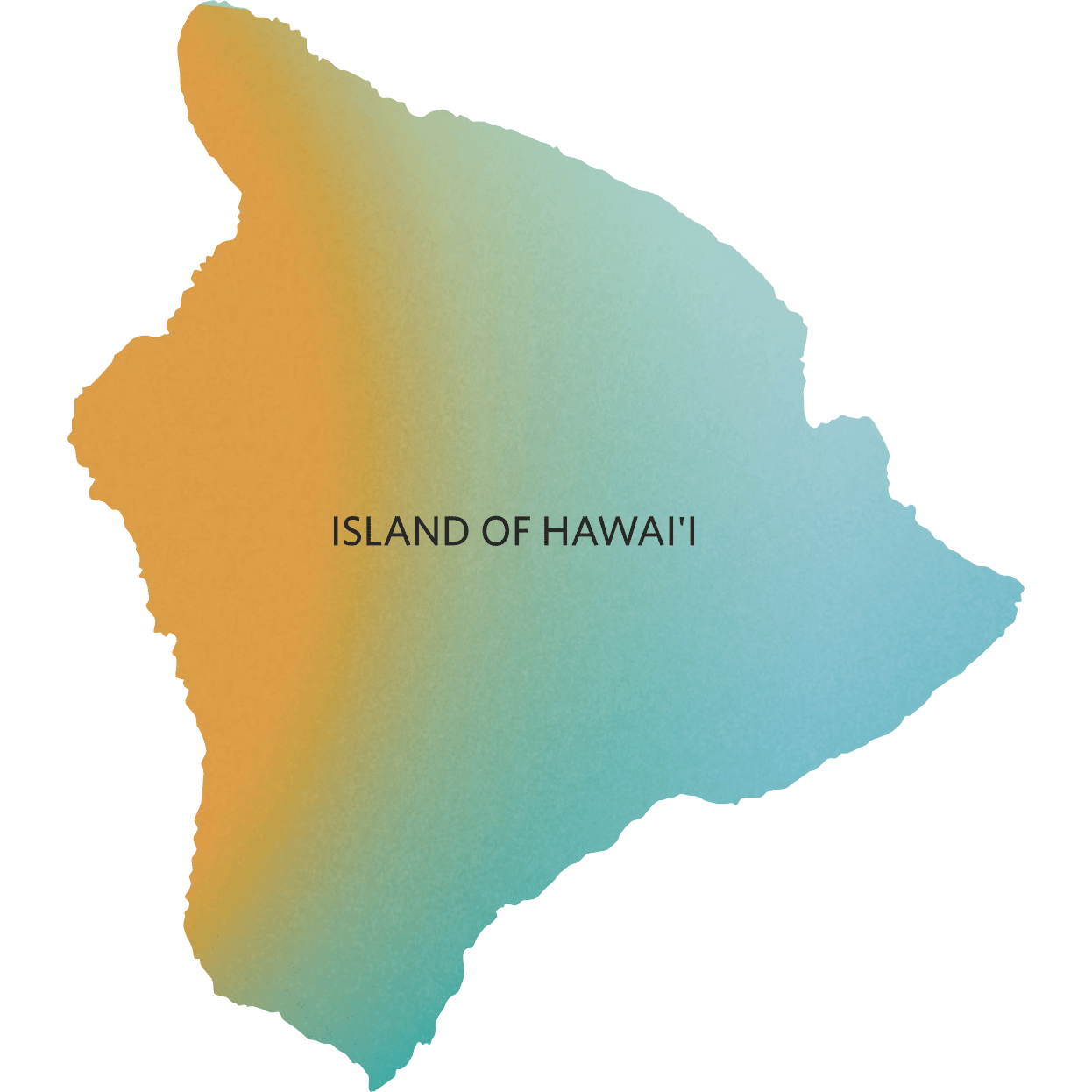 Island of Hawaii Map