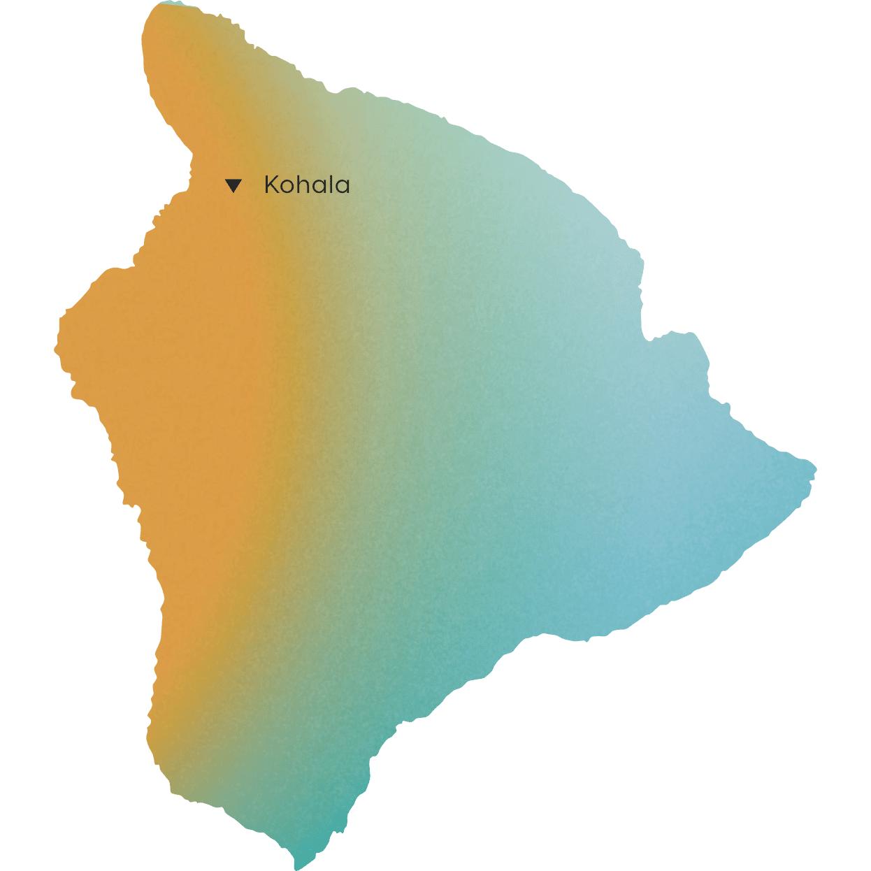 Map of Kohala Hawaii